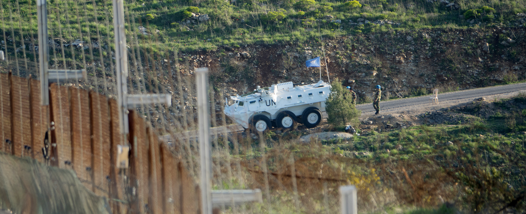 An der Grenze zum Libanon sind UN-Einheiten stationiert.